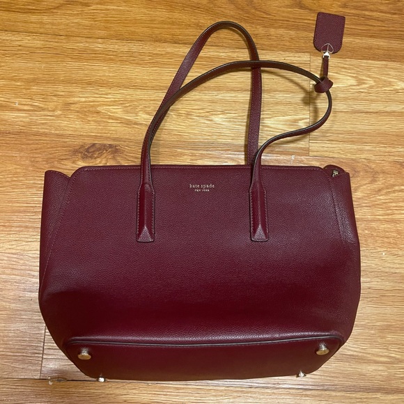 kate spade Handbags - NWOT Kate Spade Margaux Large Work Tote in Cherrywood (Burgundy), Dustbag Inclu.